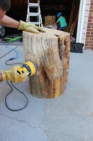 Diy Tree Stump Table Tree Stump Furniture Tree Stump Coffee Table Tree House Diy