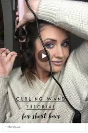 L Ange Curling Wand Hair Tutorial Curling Want Tutorial For Short Hair Curling Wand Tutoria Short Hair Tutorial Curling Hair With Wand Hair Wand Tutorial
