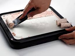 Make Ice Cream Rolls At Home With The Ice Plate Cold Stone Ice Cream Recipe Ice Cream At Home Diy Ice Cream