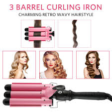 For longer hair, if you're wondering how to get corkscrew curls, this is your iron. Buy Hair Curling Iron Three Barrel Wand 1 Inch Hair Waver Curling Iron For Long Or Short Hair Temperature Adjustable Heat Up Quickly Last Long Curling Iron Hair Waver Hot Tools For