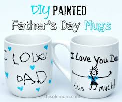 A personalized photo mug is a wonderful way to make someone feel special. Diy Painted Father S Day Mugs This Ole Mom