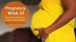 Pregnancy Week 32 Braxton Hicks Contractions Lower Back Pain W Birth Doula Nacia Walsh Youtube