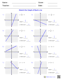 Math aids com graph worksheets answer key. Pre Algebra Worksheets Linear Functions Worksheets