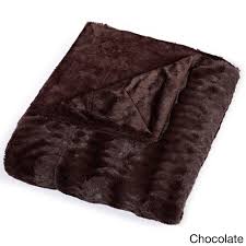 Shop for brown fur throw blanket online at target. Super Soft Embossed Faux Fur Throw Blanket Overstock 9419110