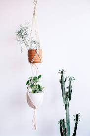 Double Basket Plant Hanger Plant Hanger Hanging Plants Diy Hanging Plants
