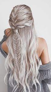 44 Hairstyles For Braided Hair Braided Hair Hairstyle Hairstyles Long Hair Styles Date Night Hair Fishtail Braid Hairstyles