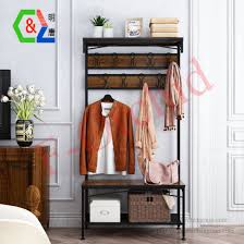 Free shipping on $35+ · expect more. China Entryway Coat Display Rack Vintage Metal And Wood Hall Tree With Storage Bench Shoe Rack China Hat Rack Commercial Sectional Display Furniture