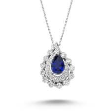 Pirlanta Safir Kolye Wedding Jewelry Gelin Mucevherleri Gelin Gelinlik Dugun Bride Wedding Gelinlik Weddingdresses Weddinggow Kolyeler Elmas Mucevher