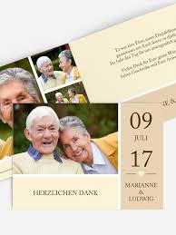 With us people make beautiful cards. Dankeskarte Goldene Hochzeit Herzenszeit