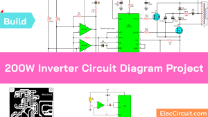 These 7 inverter circuits may look simple with their designs, but are able to produce a reasonably high power output 12v to 230v inverter circuit diagram. How To Build 200w Inverter Circuit Diagram Project Eleccircuit Com