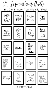 Download 20 Inspirational Quotes You Can Print For Your Walls For Free Chicfetti
