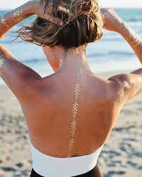 24 metallic tattoos that will give you life this summer jewelry tattoo metal tattoo gold tattoo