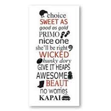 Nz Kiwiana Typography Red Black Kiwiana Nz Art Stuff Nz