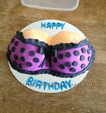 Birthday Cake For Boyfriend Pinterest Coolest Purple Polka Dot Bra Cake Cake For Boyfriend Bra Cake Birthday Cake For Boyfriend