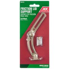 Ace Bright Brass Friction Lid Support 6in. 1 Pack
