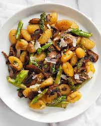 Sheet Pan Mushroom Asparagus Gnocchi Last Ingredient