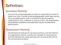 succession planning sue van voorhis director academic