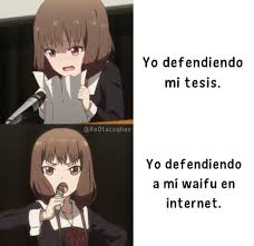 Yo Defendiendo Mi Tesis Miko Iino Looks At Her Paper In 2020 Memes Know Your Meme Paper