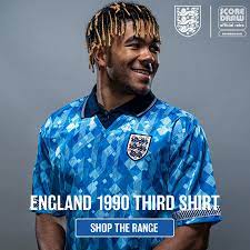 England impressed at the tournament but were cruelly knocked out on penalties in the semi finals by west germany. Score Draw Official Retro Football Shirts