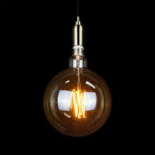 Vintage Large Globe Filament Edison Bulb Hanging Lamp Fixture Light With Shade