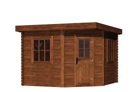Jetzt gartenhäuser einfach bestellen ✓ gartenhäuser mit schneller lieferzeit im komplettset in dehner qualität ✓ kauf auf rechnung! Fonteyn Gartenhaus Blockhutte Hesther Flachdach Unbehandelt 300 X 300 Cm Holz Gartenhauser Gartenhauser