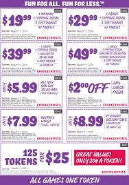 Pinned February 9th 125 Tokens For 25 And More At Chuck E Cheese Pizza Coupon Via The Coupons App Free Printable Coupons Printable Coupons Chuck E Cheese