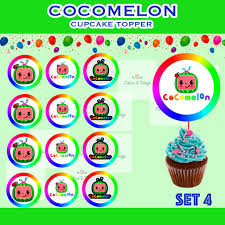 What we love about party circles is that it can simply turn a regular cupcake, cookie, and favor bag to look extra special and festive! Cocomelon Cupcake Dessert Topper 30 Pcs Shopee Philippines