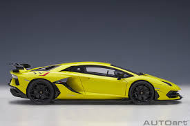 Cue in this lamborghini aventador replica created by a small indian company. Lamborghini Aventador Svj Giallo Tenerife Autoart
