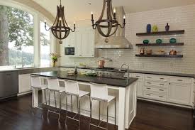Unbalanced On Either Side Of Range Hood Open Shelving On One Side Cabinets On Other Side I Restoration Hardware Kitchen Kitchen Design Contemporary Kitchen