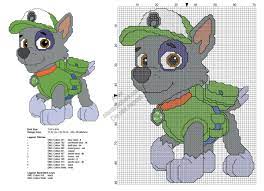 Stitch fiddle is an online crochet, knitting and cross stitch pattern maker. Paw Patrol Rocky Free Cross Stitch Pattern 69x89 Disney Cross Stitch Patterns Disney Cross Stitch Cross Stitch Patterns