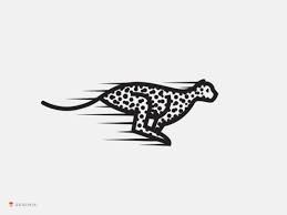 Black And White Cheetah Logo Dddribbble Cheetah Tattoo Animal Logo Typographic Logo Design