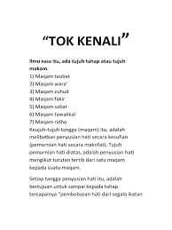 Ilmu makrifat tingkat tinggi, apakah ilmu makrifat itu orang yang. Ilmu Rasa Tok Kenali