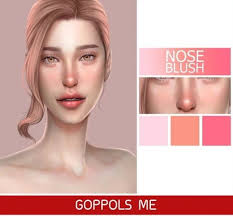 Gpme Nose Blush By Goppols Me For The Sims 4 Sims 4 Sims 4 Cc Eyes The Sims 4 Skin