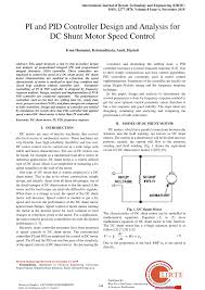6 hours ago sim.lp2m.unp.ac.id related item. Pdf Pi And Pid Controller Design And Analysis For Dc Shunt Motor Speed Control