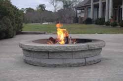 Can be used on decks. Concrete Fire Pit Century Group