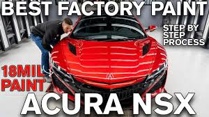 Looking for more than just paint codes and touchup paint? Best Factory Paint Job Acura Nsx 18mil Of Paint Youtube
