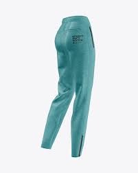 Download Women S Melange Pants Mockup Back Half Side View In Apparel Mockups On Yellow Images Object Mockups