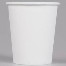 Choice 8 Oz White Poly Paper Hot Cup 1000 Case