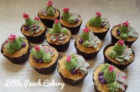 Nice, the cactus' (cacti?) look great! Succulent Cactus Cupcakes Little Peach Cakery