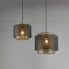Plexus Non Electric Metal Drum Pendant Shade Endon Lighting Size 21cm H X 25cm W X 25cm D Metal Drum Shade Metal Drum Glass Pendant Shades