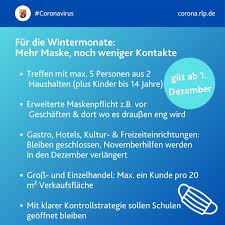 Anpassungen aufgrund corona auf der folgenden unterseite finden sie … Landesregierung Rheinland Pfalz On Twitter Mit Verlangertem Teil Lockdown Strengeren Kontaktbeschrankungen Wollen Wir Corona Infektionen In Rlp Reduzieren Lockerungen Gibt Es An Weihnachten Silvester Feiern Ist Im Kleinen Kreis Moglich