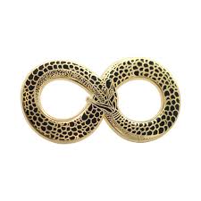 Black And Gold Snake Tattoo Ouroboros Enamel Pin Occult Snake Pin With Real Gold Gold With Images Ouroboros Gold Snake Beautiful Symbols