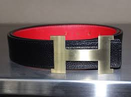 Black And Red Designer Belt Hermes Belt Men S Pre Owned Black Red Leather Belt With Gold H Logo Buckle Hermes Belt Belt Mens Belts