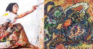 好去處 小松美羽神獸畫展 中環白石畫廊 3月30日小松美羽金鐘太古廣場即場繪畫 20190326 hot pick 明報ol網 modern art contemporary art art