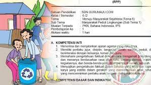 Rpp kelas 6 tema 6 menuju masyarakat sejahtera. Rpp Kelas 6 Kurikulum 2013 Revisi 2018 Semester 2 Guru Maju