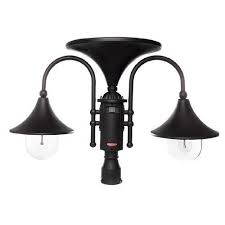 Everest Double Solar Lamp Post Outdoor Solar Store