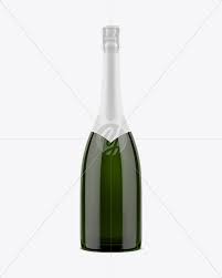 Champagne Bottle Mockup In Bottle Mockups On Yellow Images Object Mockups