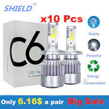 10 Pairs Per Lot Car Led Headlight Bulbs Lamp H7 H4 H1 H11 H3 H13 H27 9005 9007 9012 Led 12v 6000k Auto Lamp Highpower Bulbs Car Headlight Bulbs Led Aliexpress