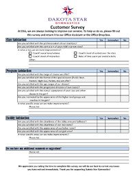 This customer satisfaction survey template contains all the essential questions that a survey should include. 18 Printable Customer Satisfaction Survey Form Templates Fillable Samples In Pdf Word To Download Pdffiller