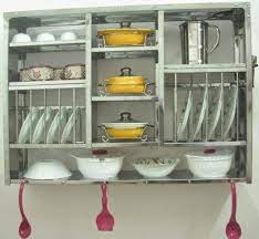 Contoh Model Rak Piring Untuk Dapur Minimalis Kitchen Rack Design Kitchen Shelf Design Plate Rack Wall